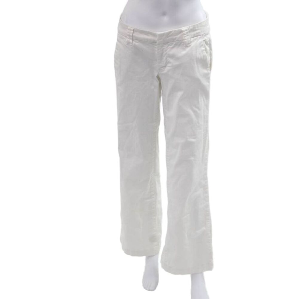 Standard James Perse Women Chino Pants White Button Closure Size 28